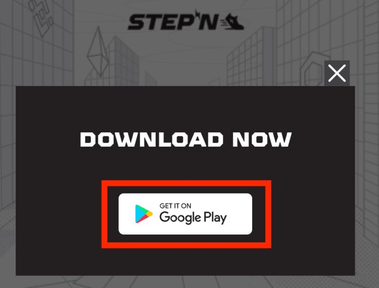 STEPNアプリのダウンロード